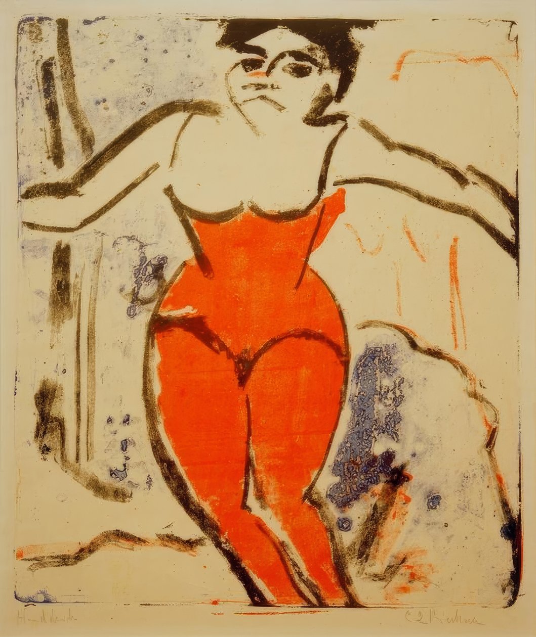 Alkış ateşli sanatçı by Ernst Ludwig Kirchner