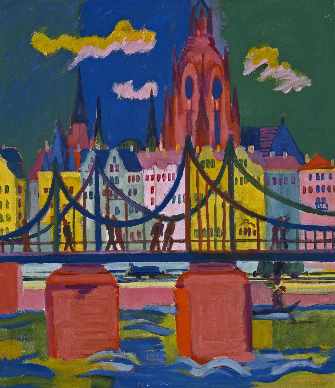 Frankfurt Katedrali by Ernst Ludwig Kirchner