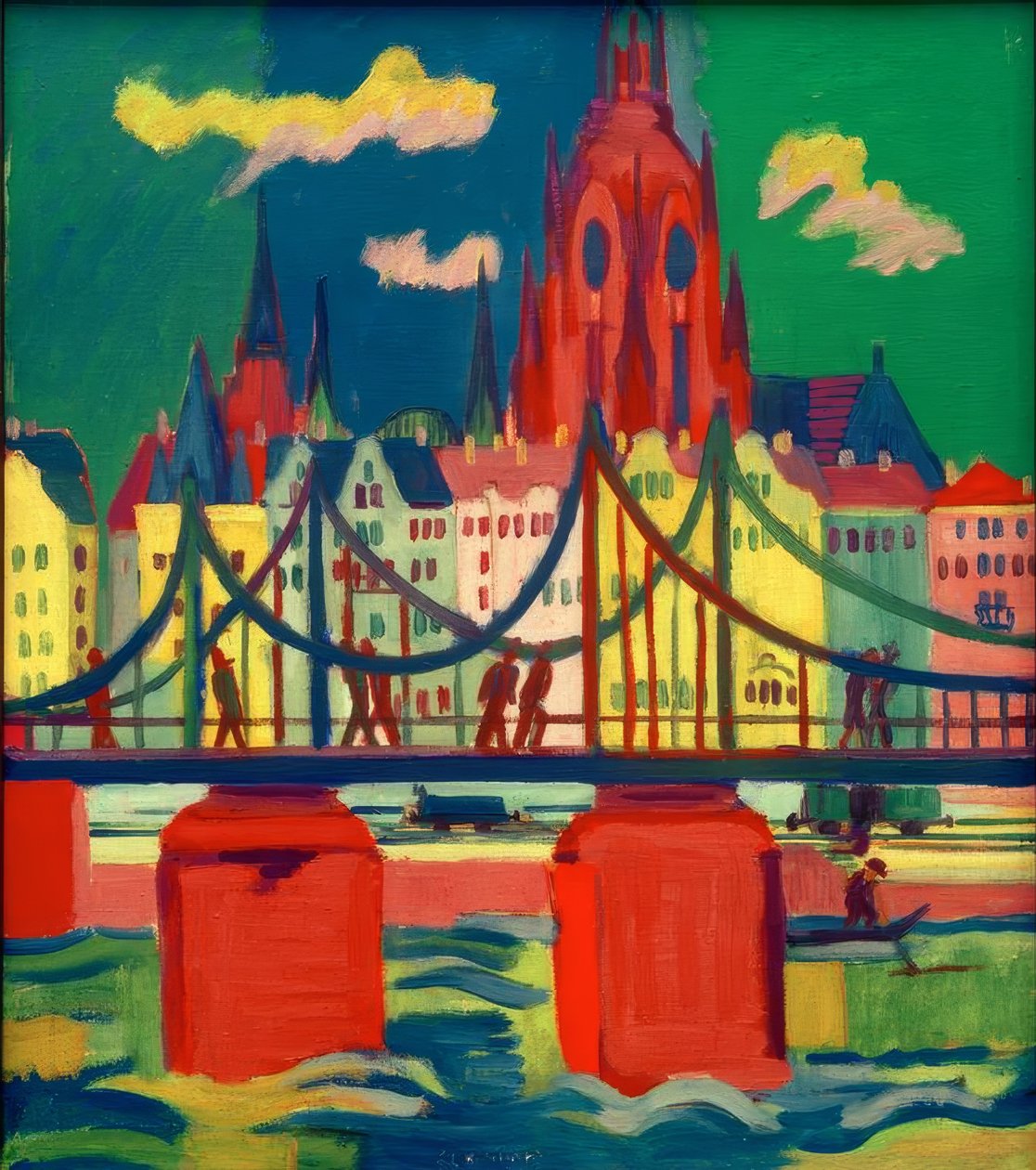 Frankfurt Katedrali by Ernst Ludwig Kirchner