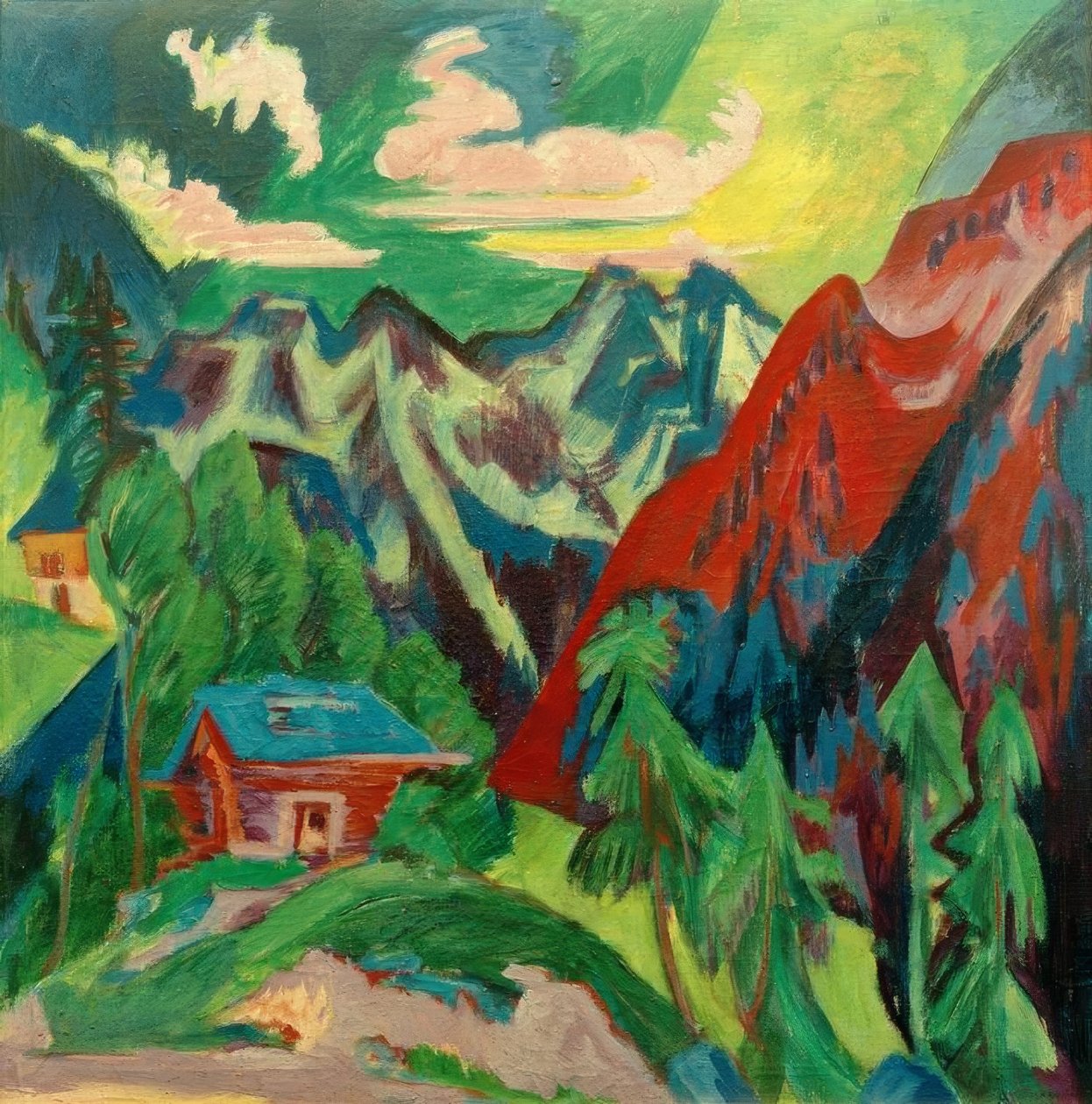 Klosters dağları by Ernst Ludwig Kirchner