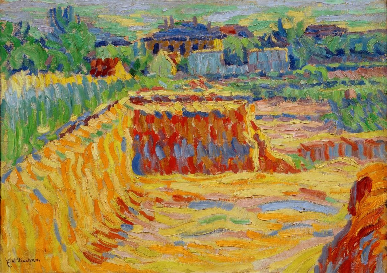 Ölmek Lehmgrube by Ernst Ludwig Kirchner