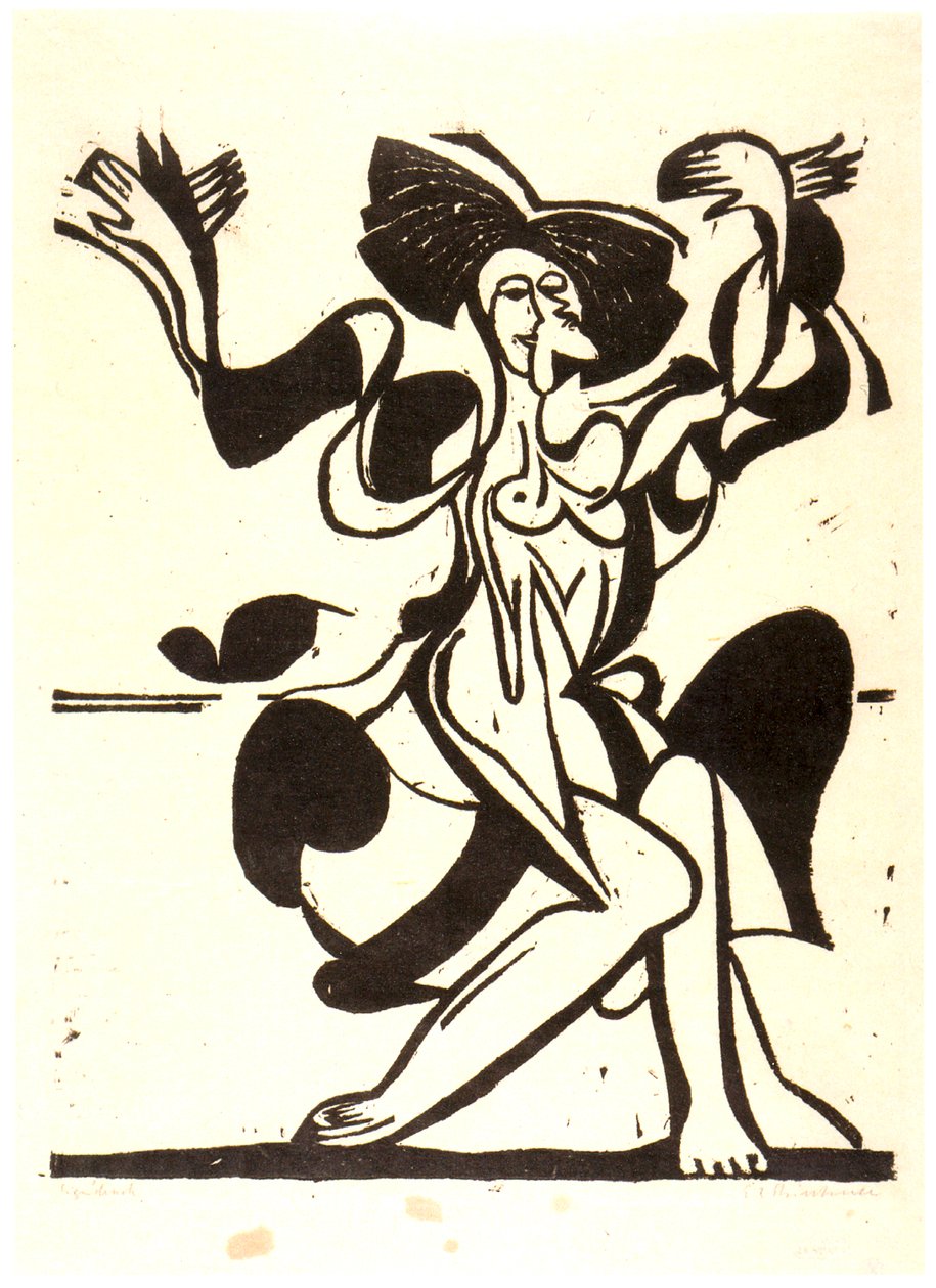 dans eden Mary Wigman by Ernst Ludwig Kirchner