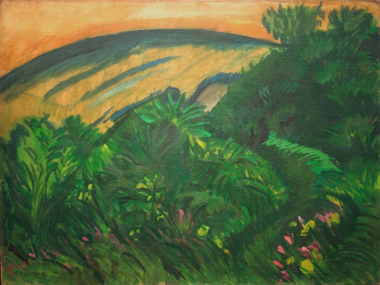Kum tepeleri ve deniz by Ernst Ludwig Kirchner