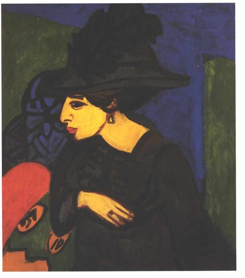 Tüy Şapkalı Dodo by Ernst Ludwig Kirchner