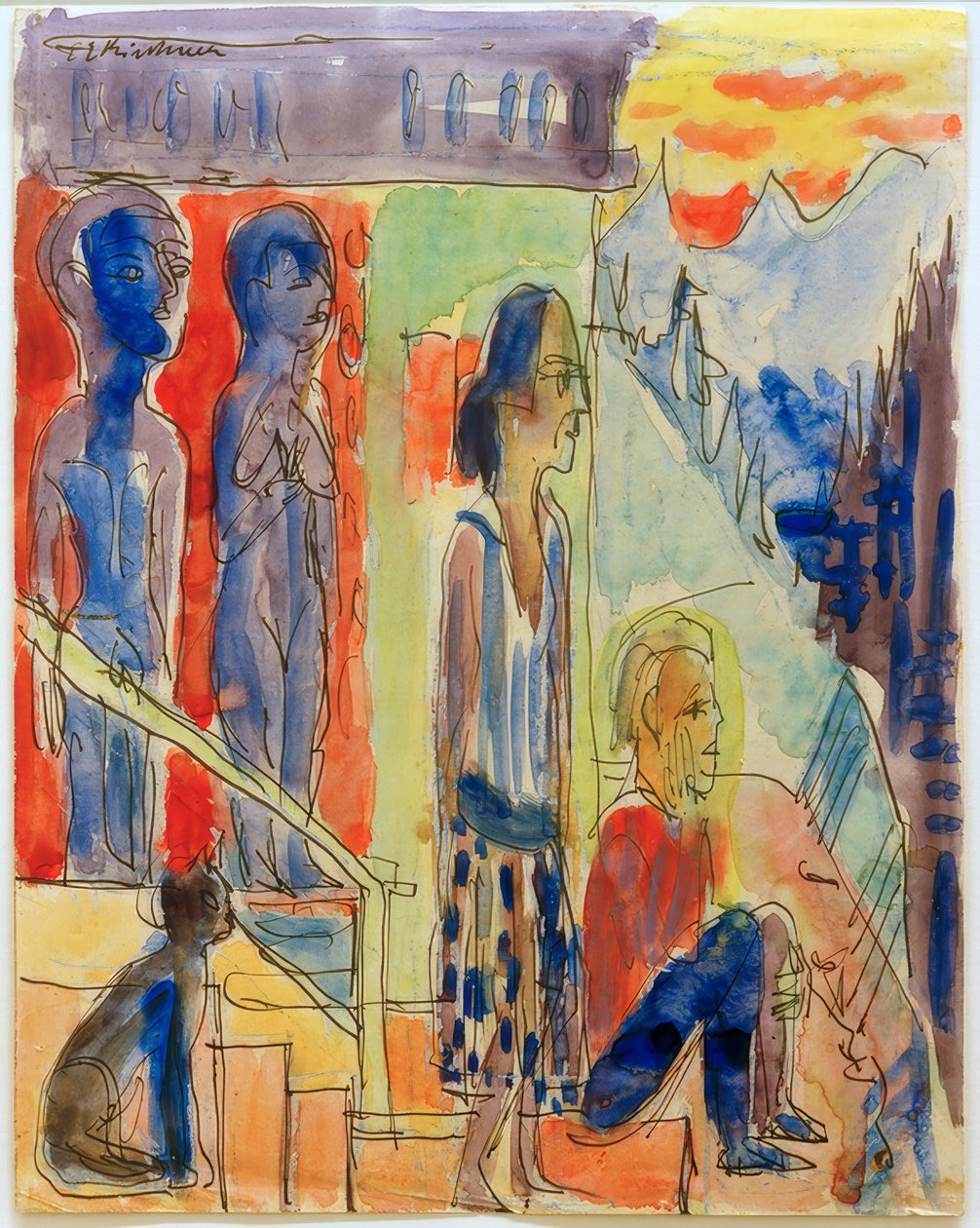 E.L.Kirchner, Gün Doğumundan Önce by Ernst Ludwig Kirchner
