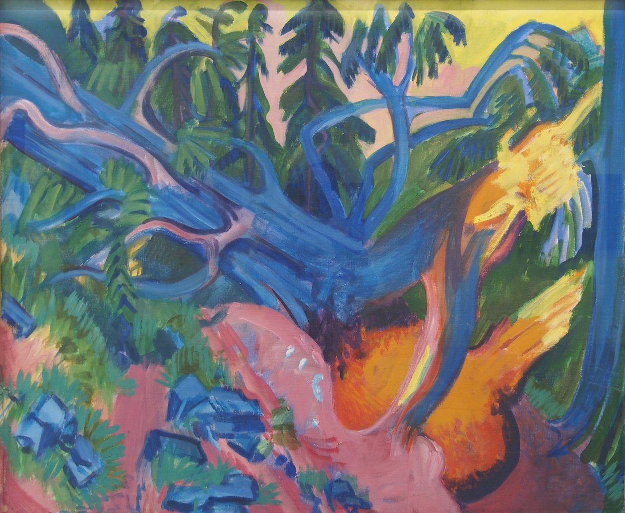 kökünden sökülmüş ağaç by Ernst Ludwig Kirchner