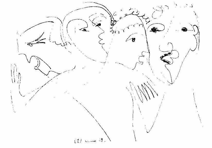 heyecanlı beyinler by Ernst Ludwig Kirchner