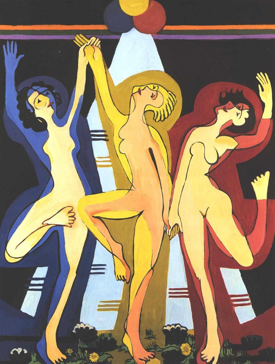 renk dansı by Ernst Ludwig Kirchner