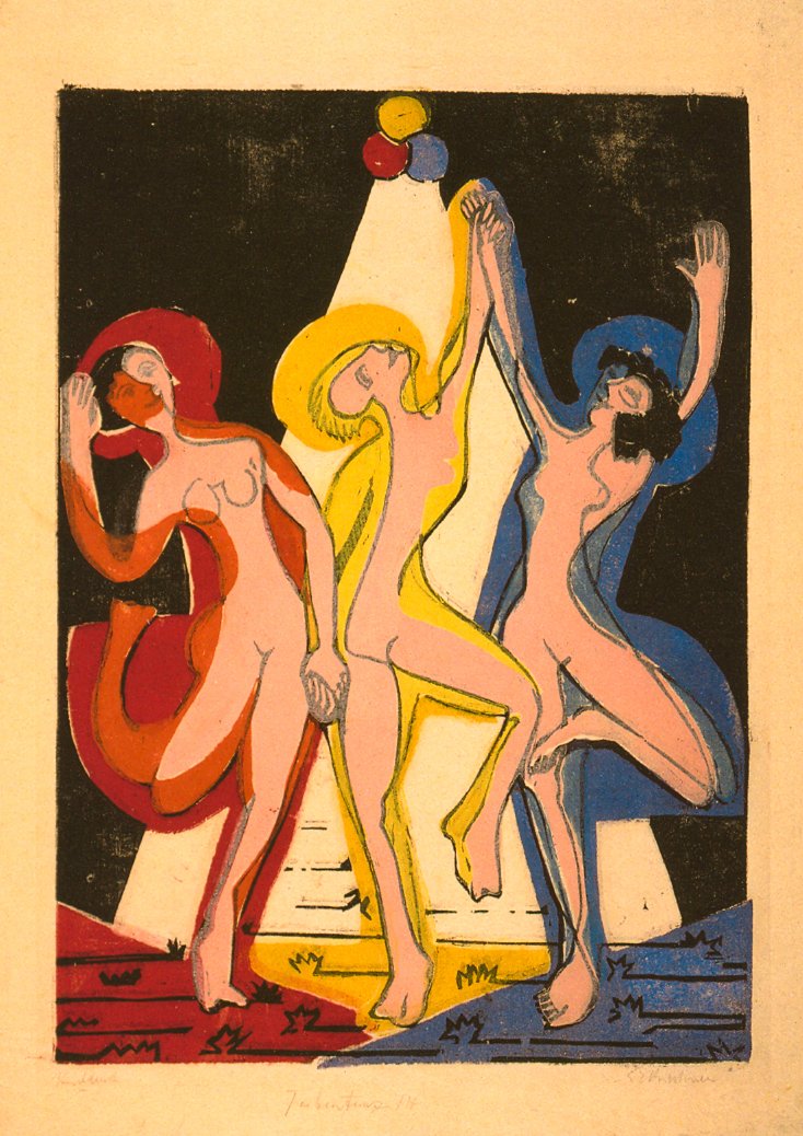 renk dansı by Ernst Ludwig Kirchner