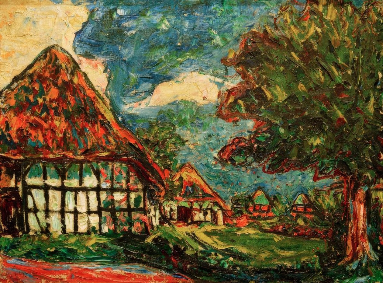 Fehmarn evleri by Ernst Ludwig Kirchner