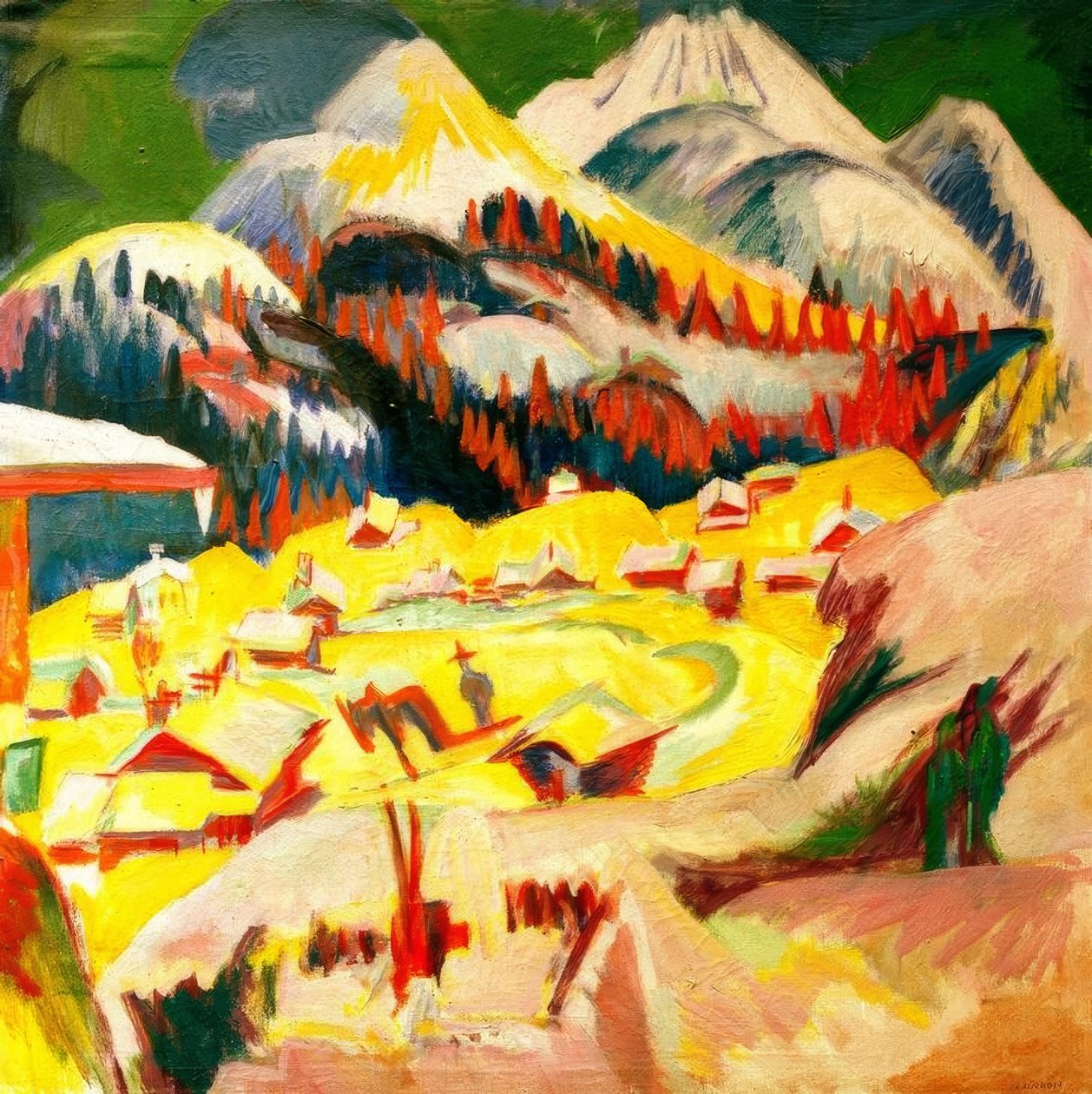 Frauenkirch im Kış by Ernst Ludwig Kirchner