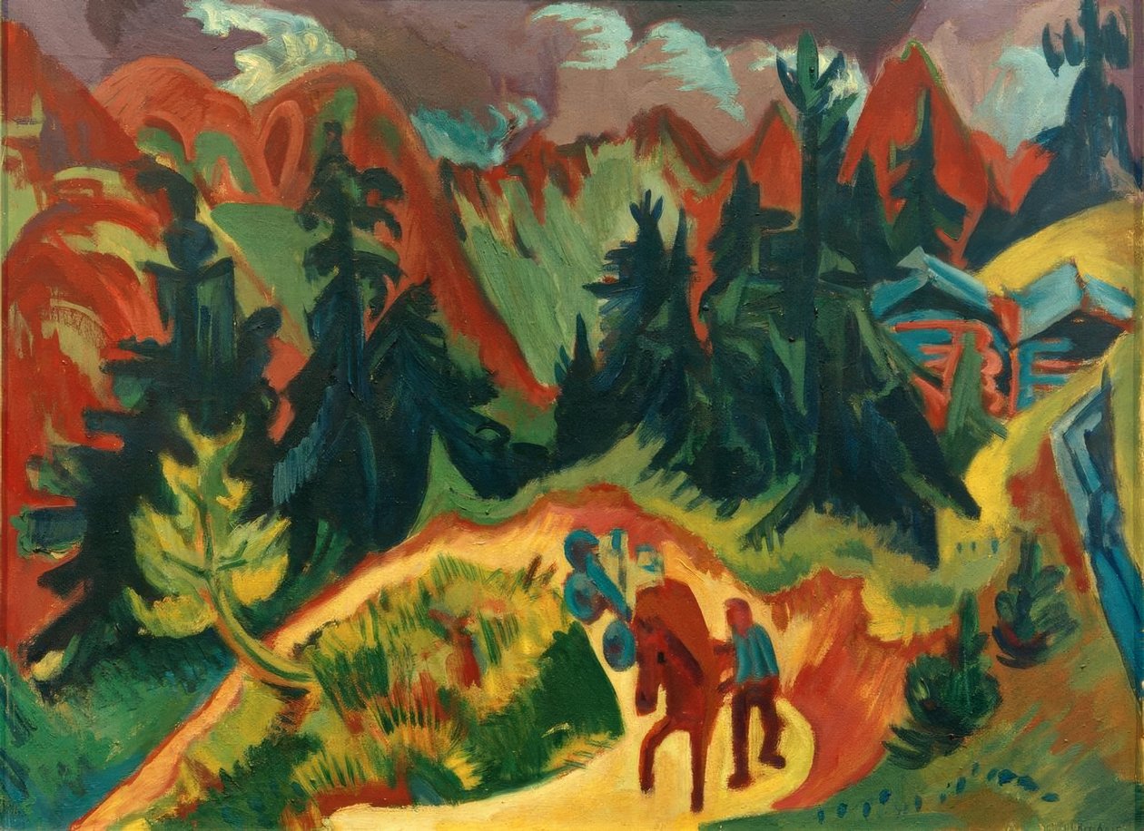Dağ manzarası by Ernst Ludwig Kirchner