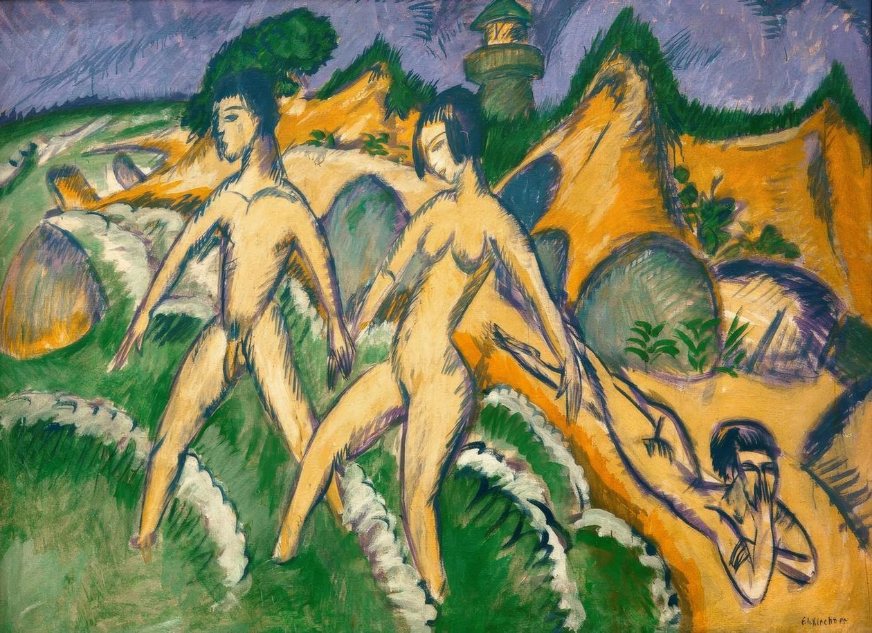 Denize adım atmak by Ernst Ludwig Kirchner