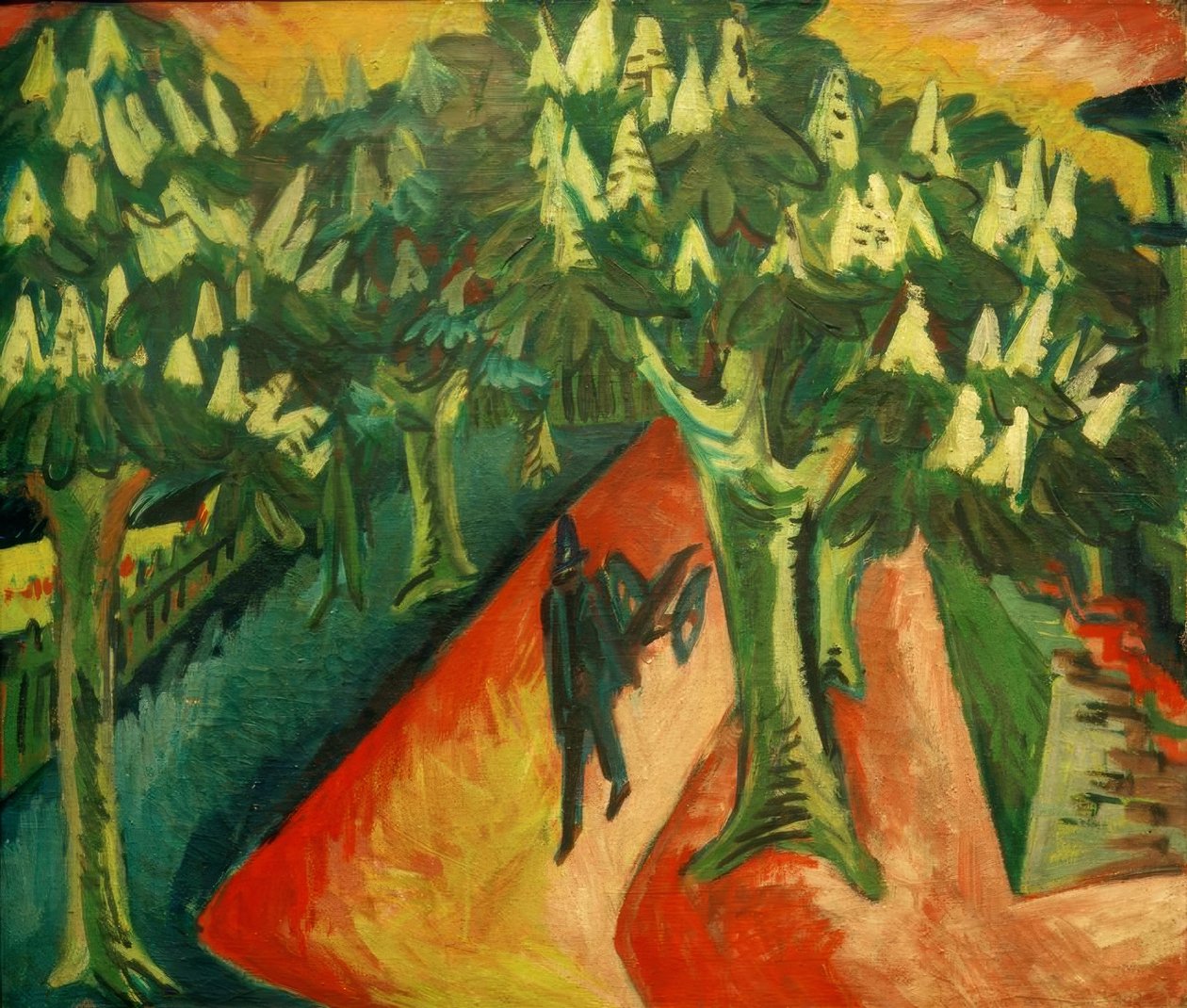 Kastanienallee by Ernst Ludwig Kirchner
