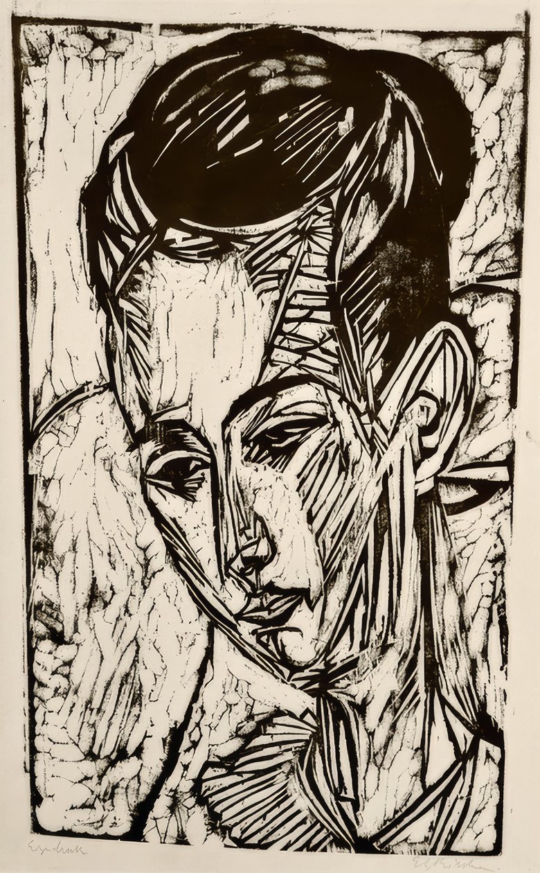 Baş kızı Hardt by Ernst Ludwig Kirchner