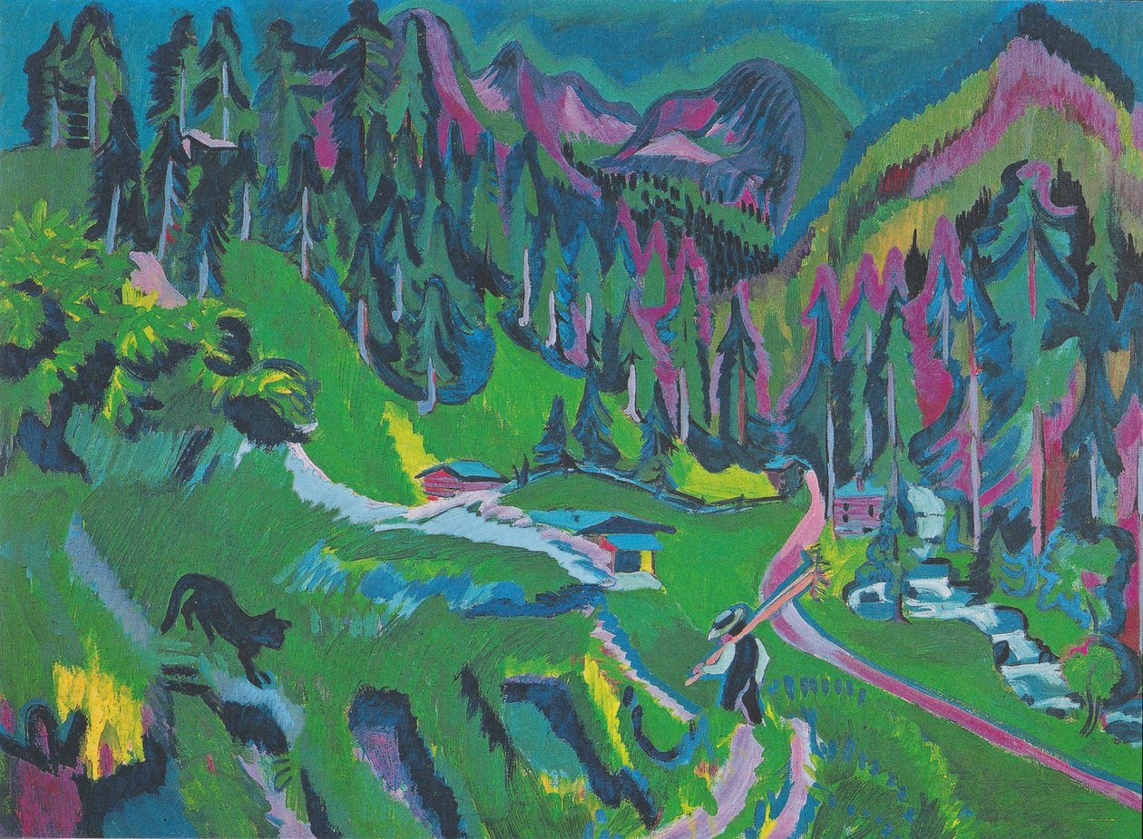 Sertig Vadisi Manzarası by Ernst Ludwig Kirchner