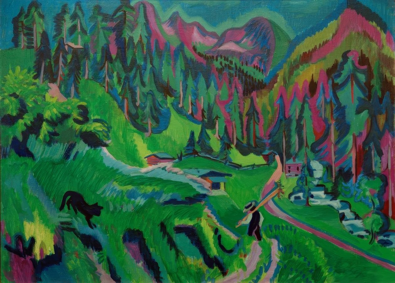 Sertig Vadisi Manzarası by Ernst Ludwig Kirchner