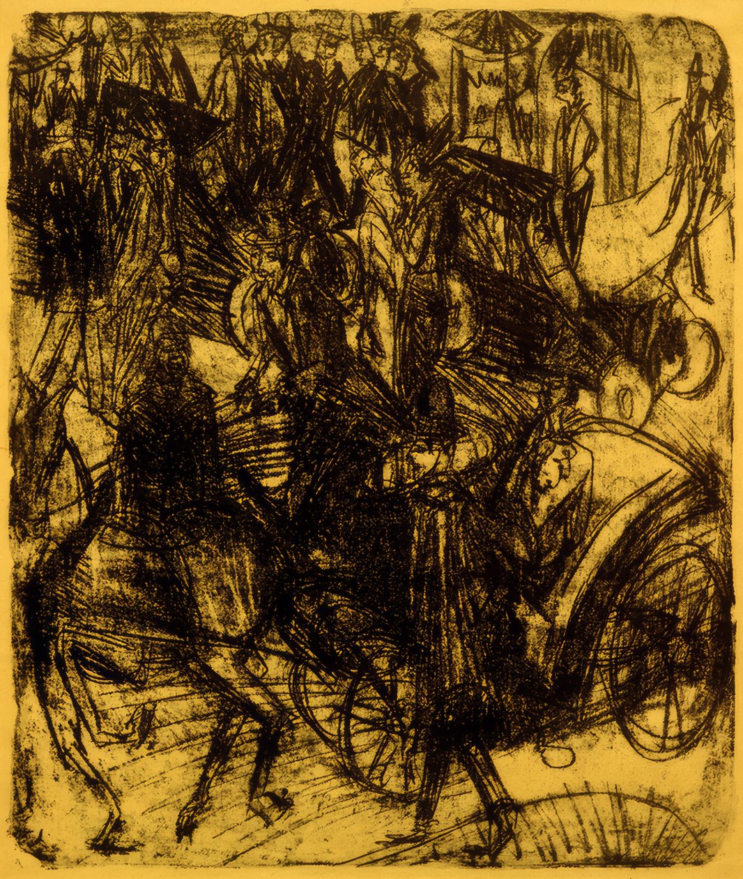 Leipziger Strasse, kavşak by Ernst Ludwig Kirchner