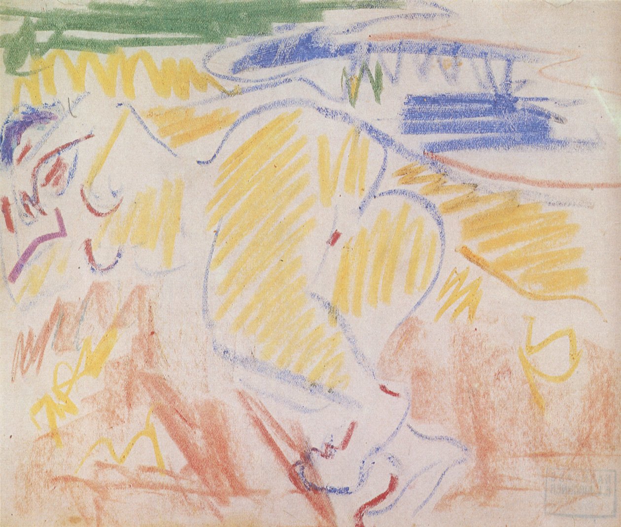 yalan eylemi by Ernst Ludwig Kirchner