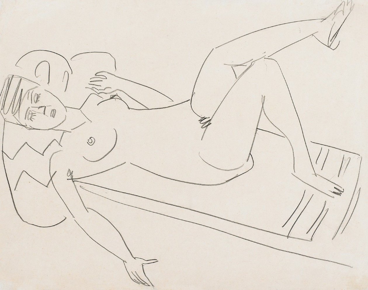 yalancı kız by Ernst Ludwig Kirchner
