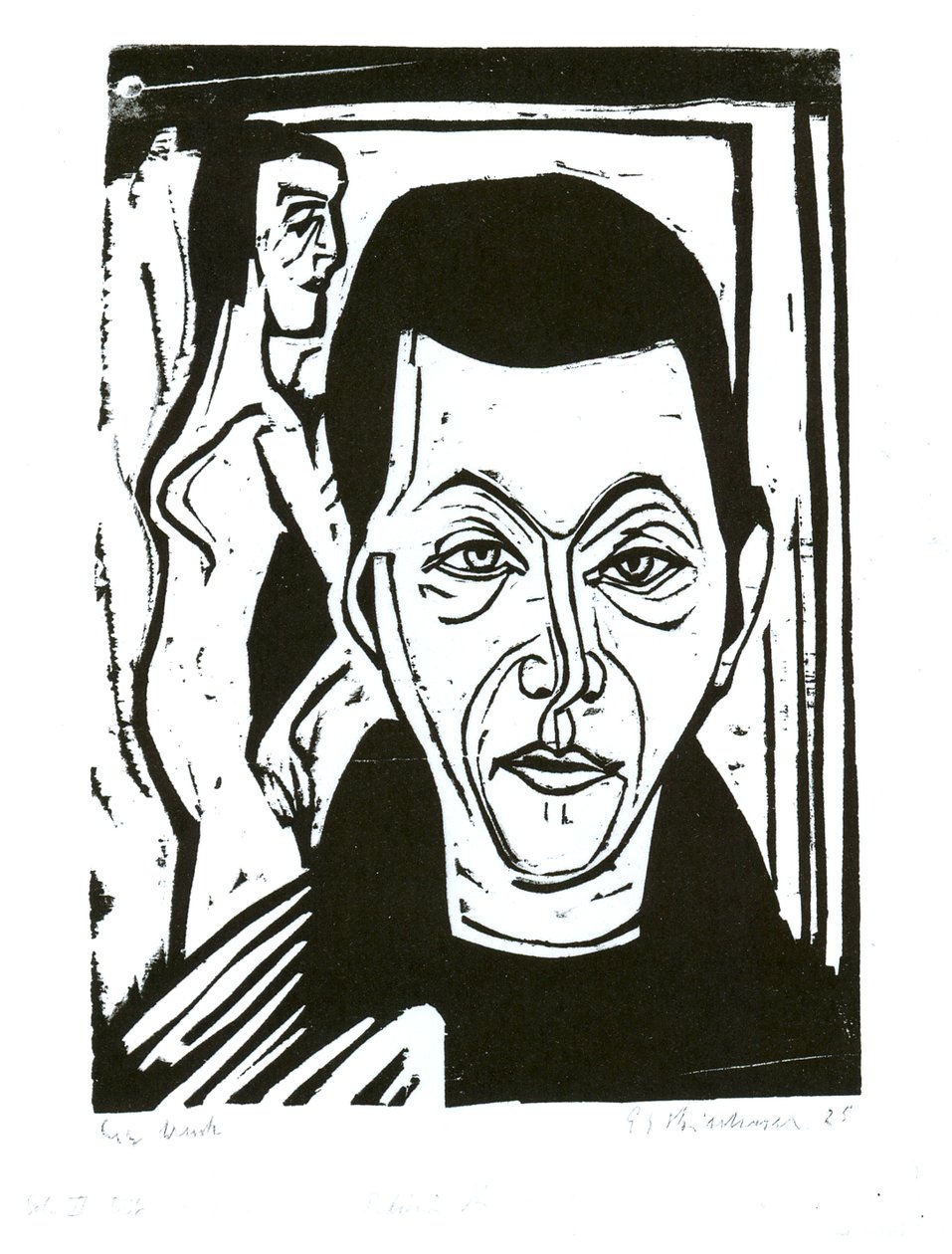 adamın kafası by Ernst Ludwig Kirchner