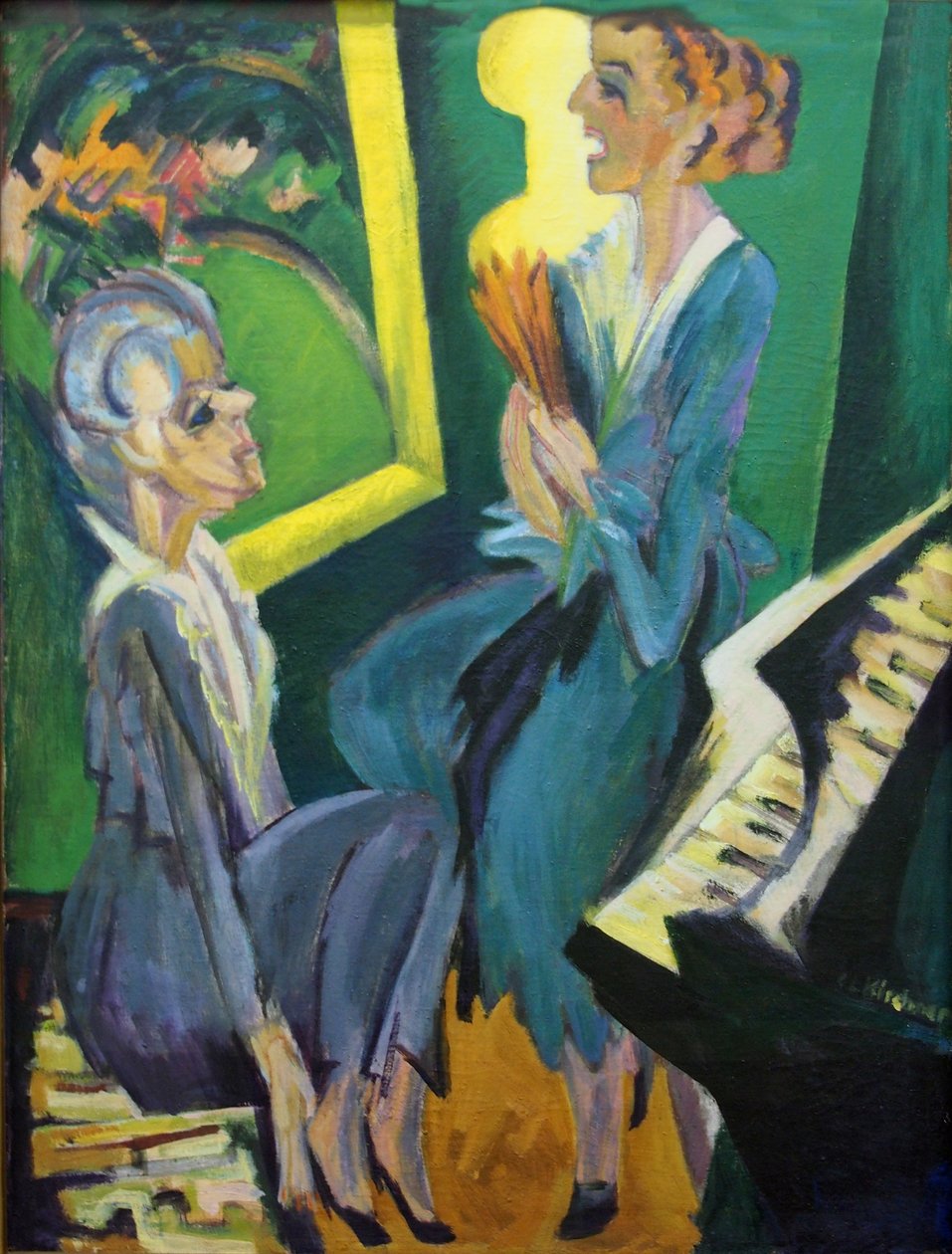 Müzik odası by Ernst Ludwig Kirchner
