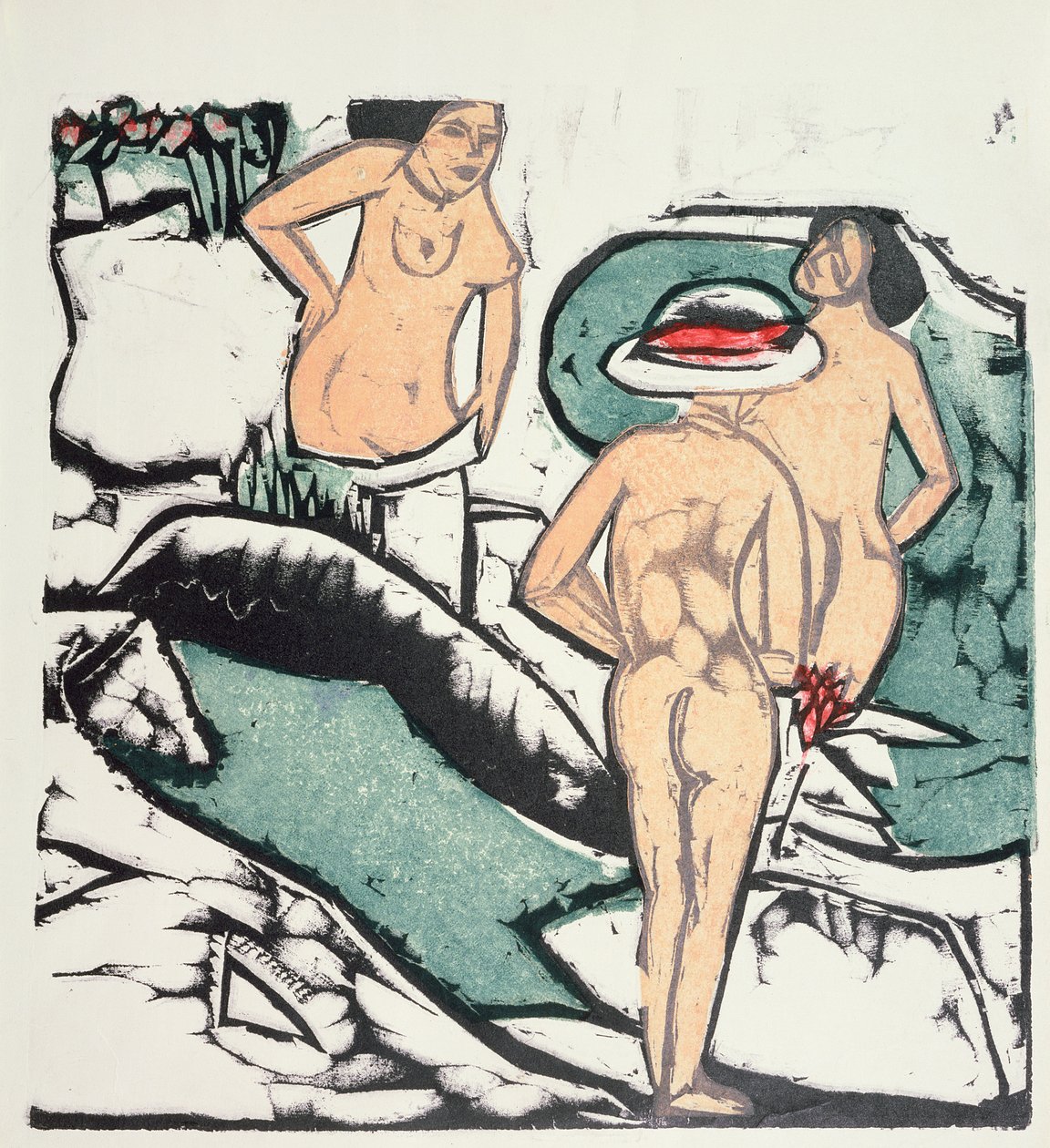 çıplak Kadınlar by Ernst Ludwig Kirchner