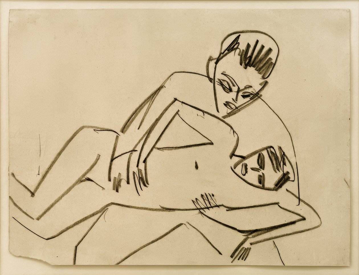 İsimsiz (Fränzi ve kocası) by Ernst Ludwig Kirchner