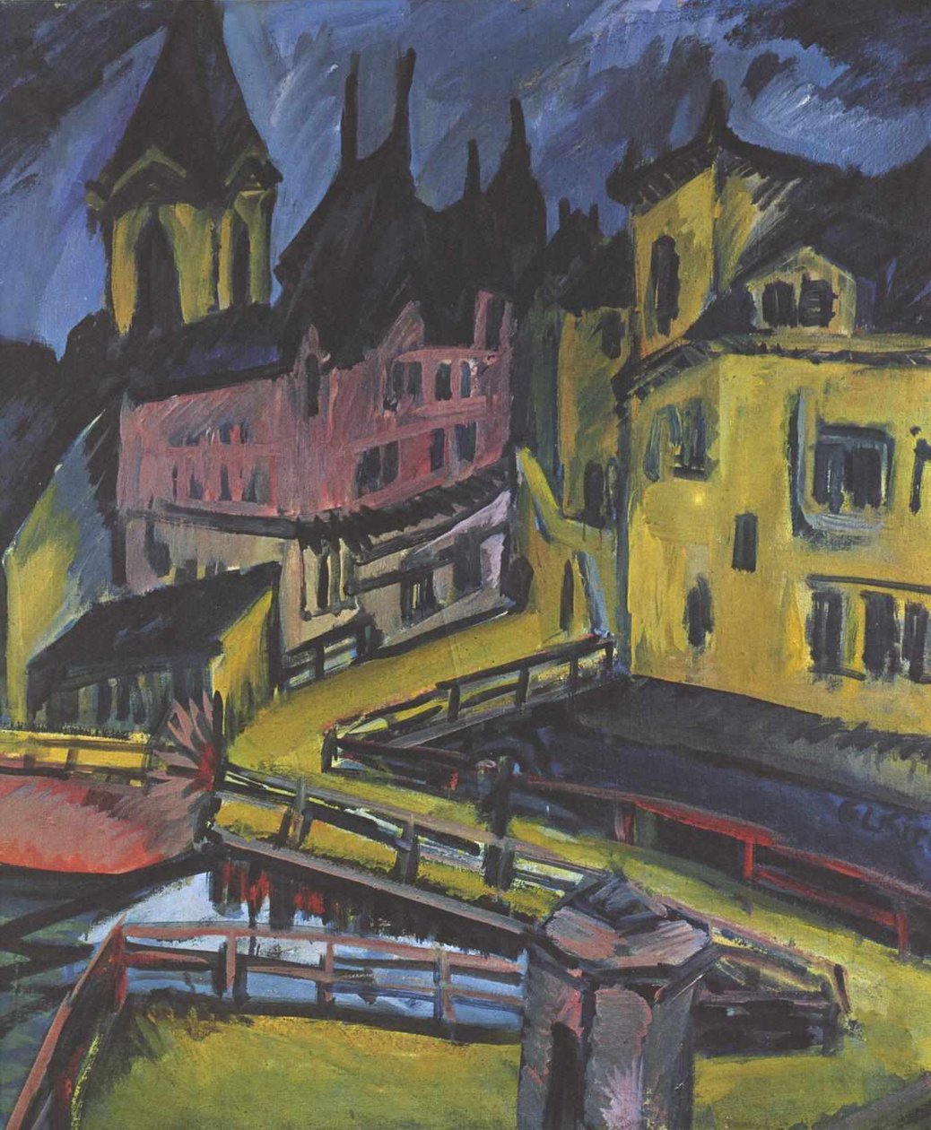 Chemnitz kapısı köprüsü by Ernst Ludwig Kirchner