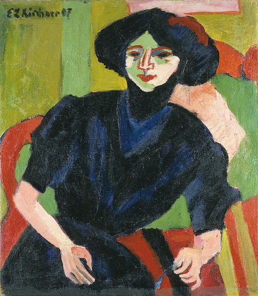 Bir Kadının Portresi by Ernst Ludwig Kirchner