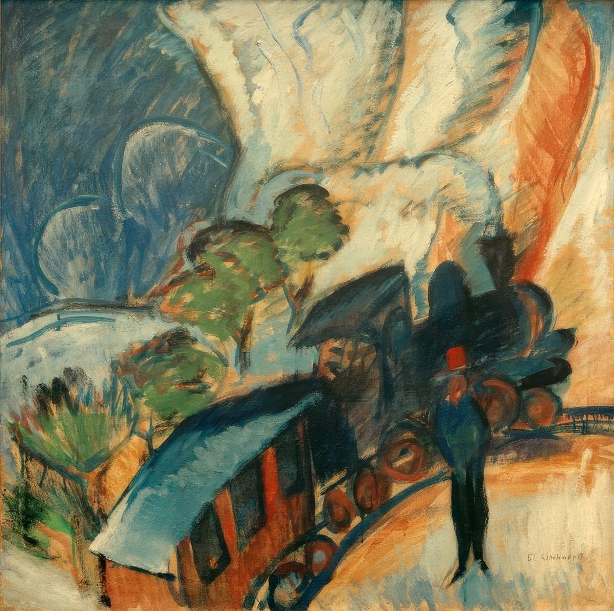 Rhaetian Demiryolu by Ernst Ludwig Kirchner