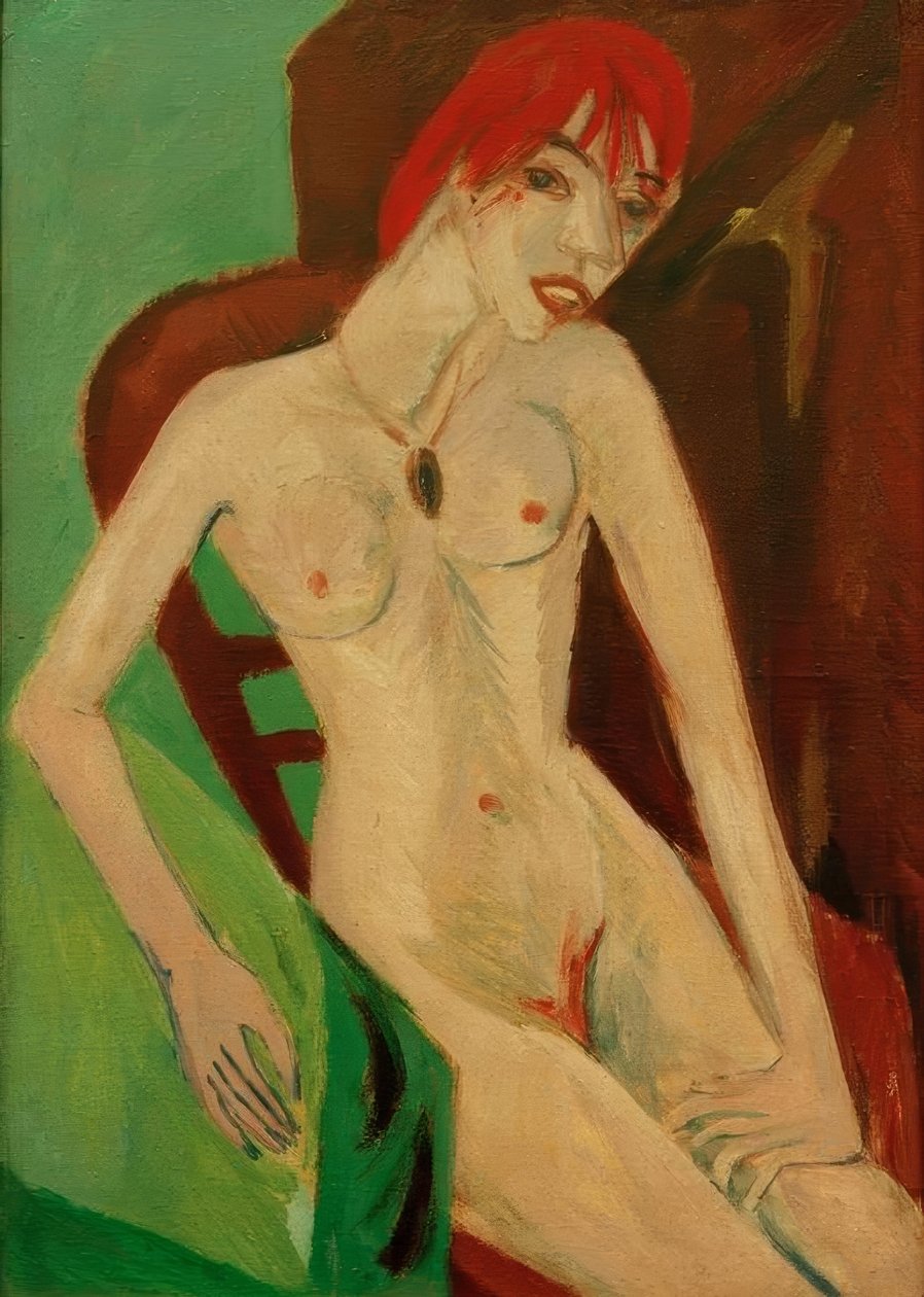 kızıl saçlı by Ernst Ludwig Kirchner