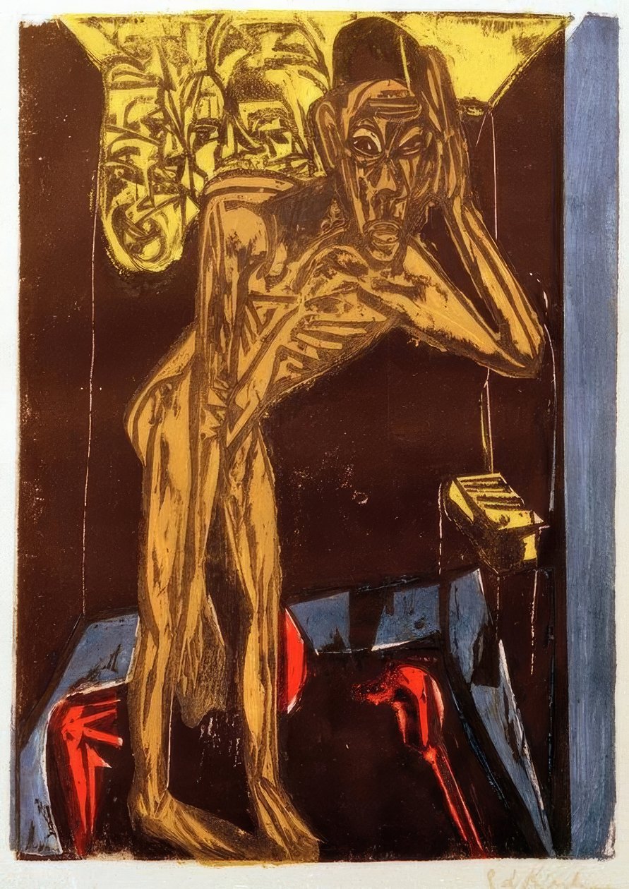 Odanın yalnızlığında Schlemihl by Ernst Ludwig Kirchner