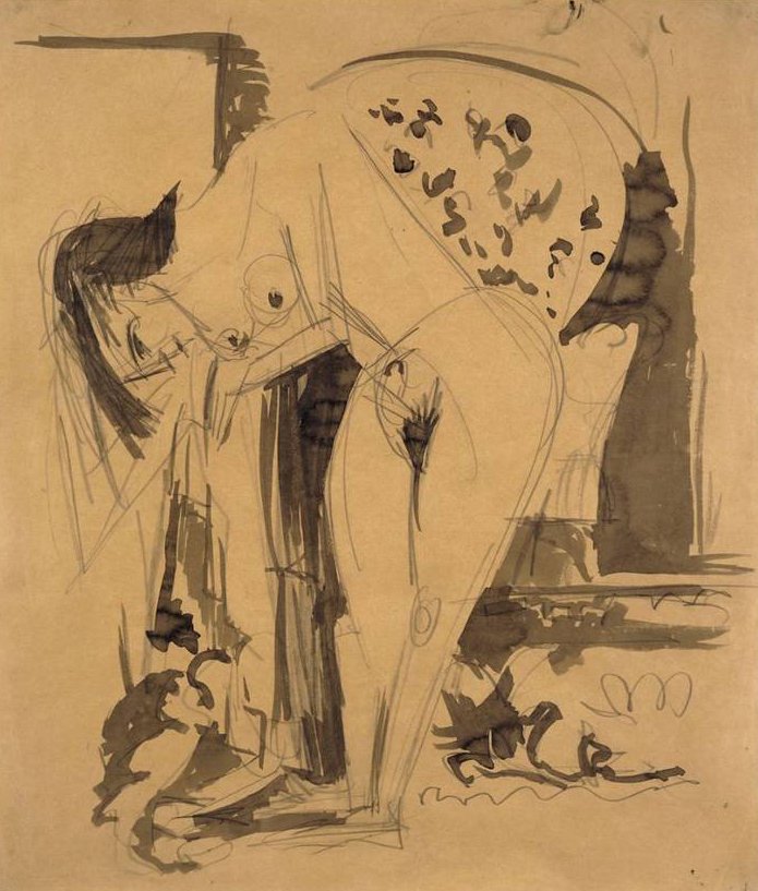 Uzayda bükme hareketi by Ernst Ludwig Kirchner