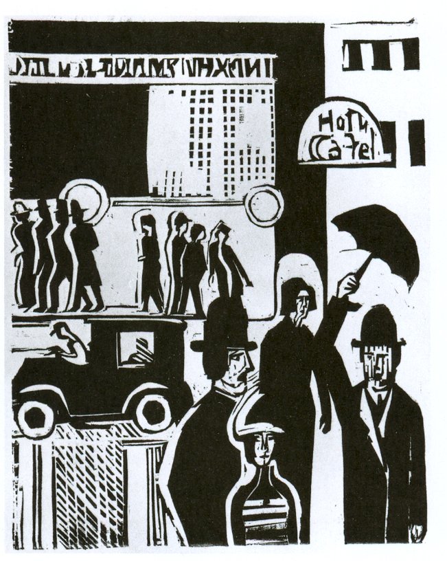 Yağmurda yol by Ernst Ludwig Kirchner