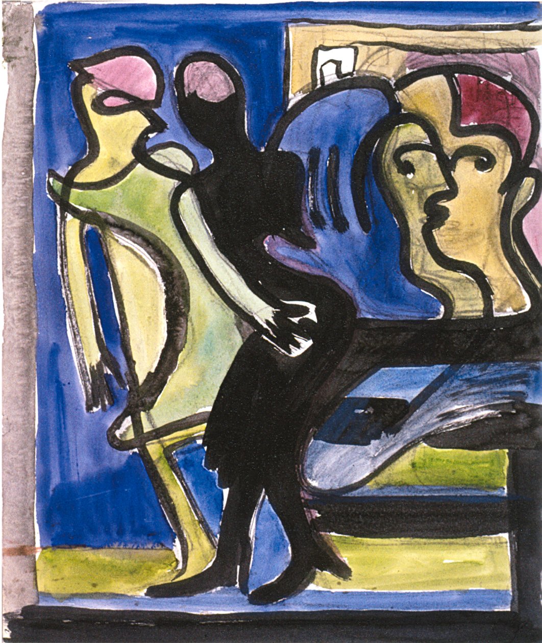 sokak sahnesi by Ernst Ludwig Kirchner