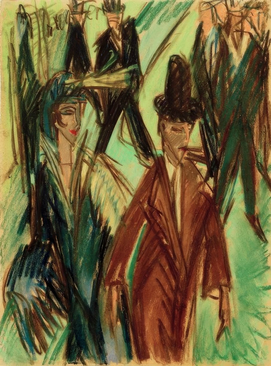 sokak sahnesi by Ernst Ludwig Kirchner