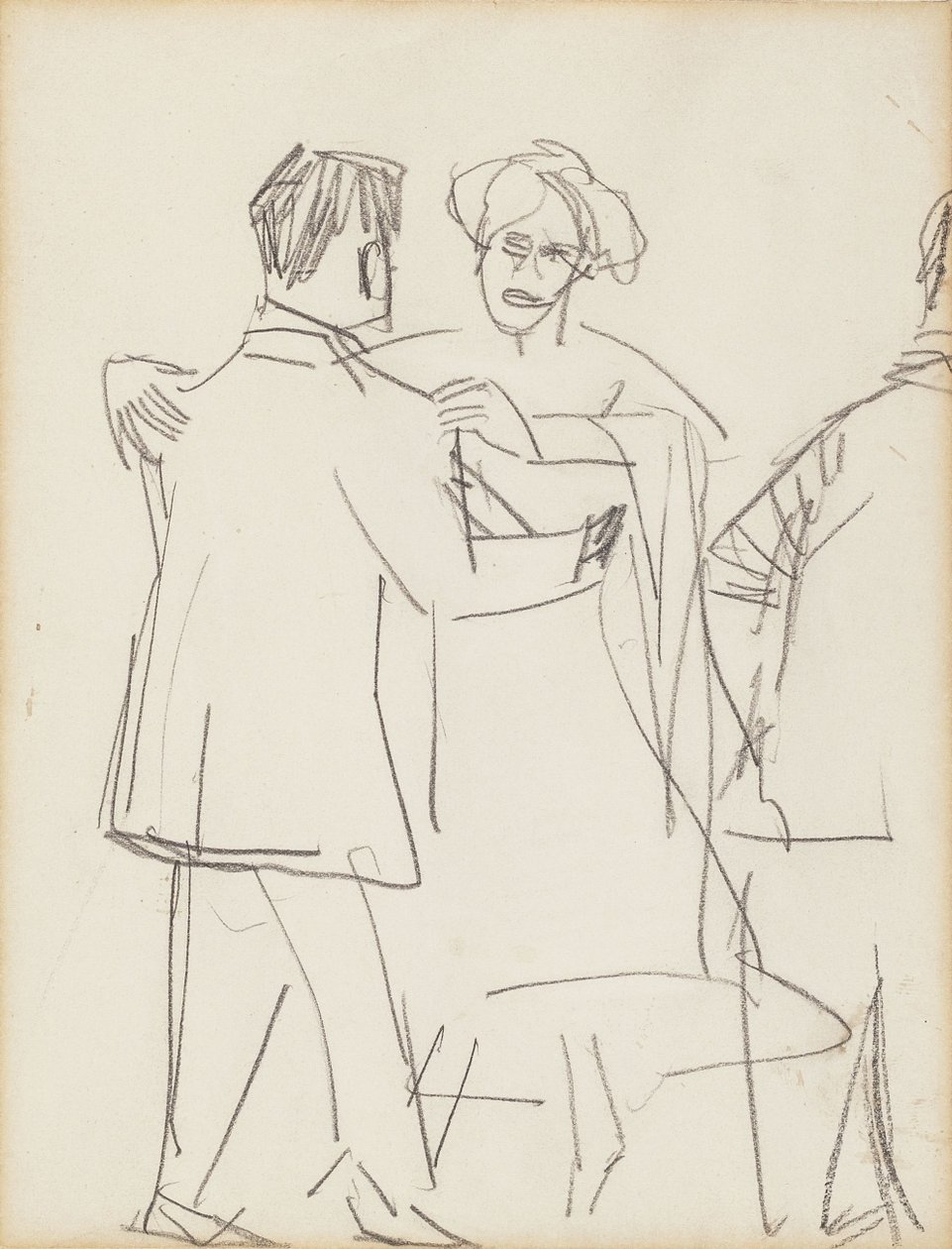 dans eden çift by Ernst Ludwig Kirchner