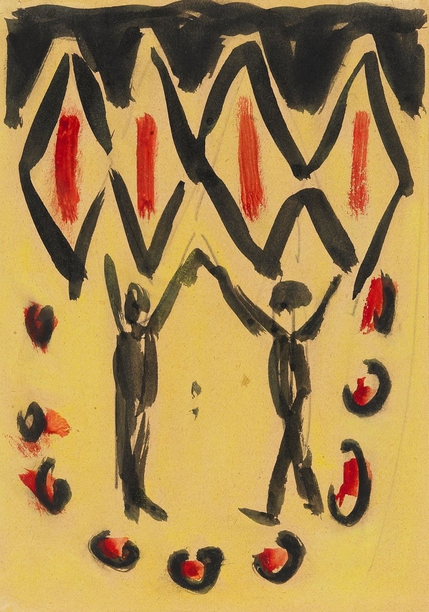 dans eden çift by Ernst Ludwig Kirchner