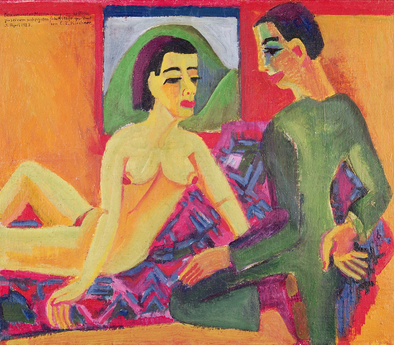 Çift, 1923 by Ernst Ludwig Kirchner