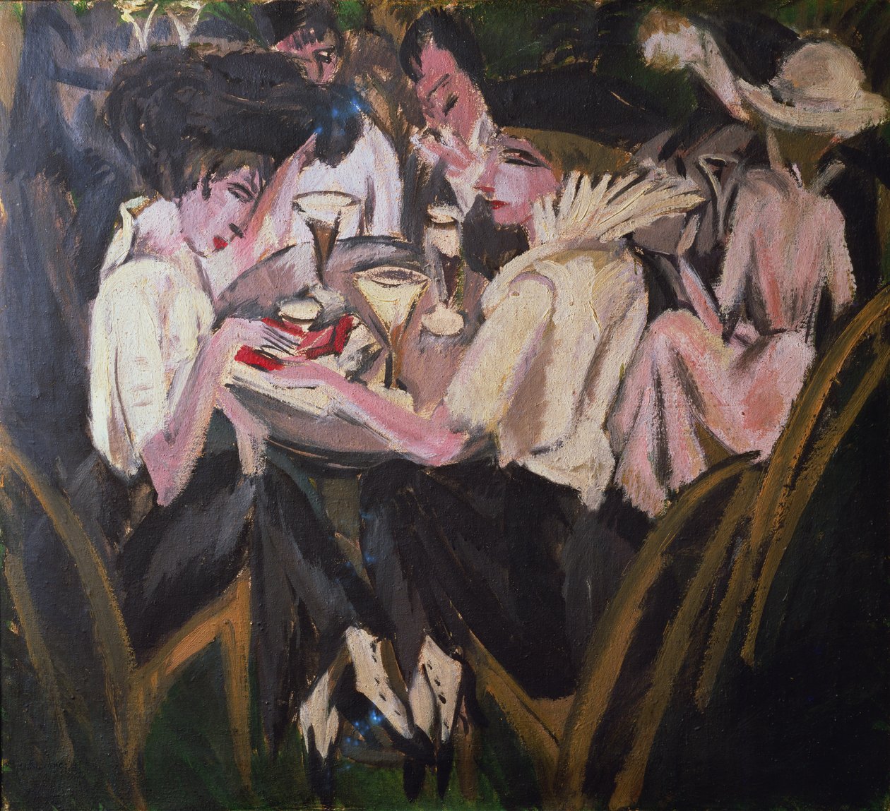 Bahçe Kafe by Ernst Ludwig Kirchner