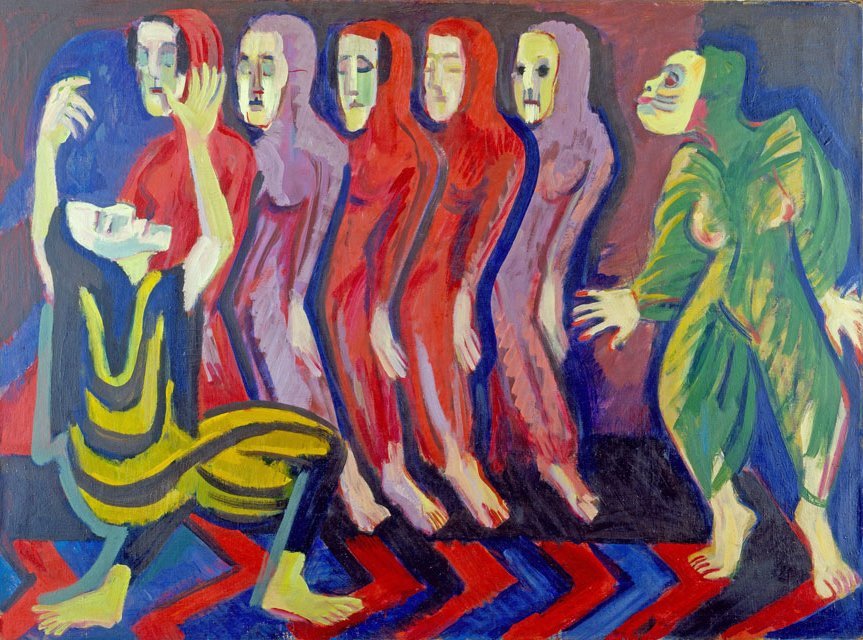 Totentanz der Mary Wigman by Ernst Ludwig Kirchner