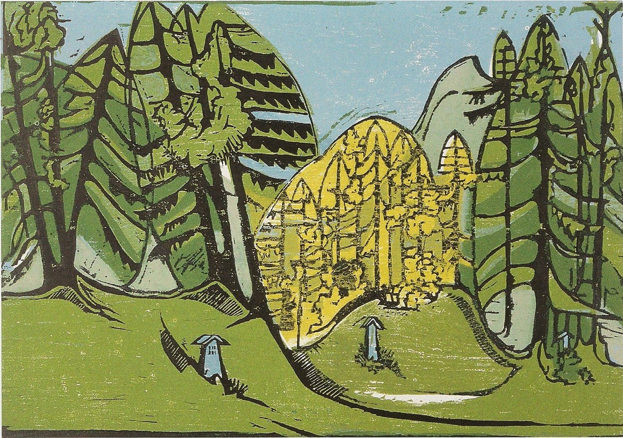 Orman mezarlığı by Ernst Ludwig Kirchner