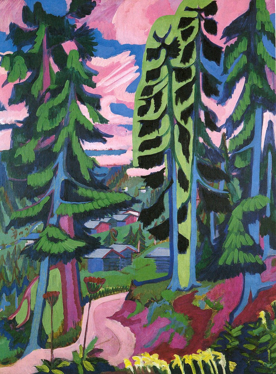 Wildboden, Bergwald by Ernst Ludwig Kirchner