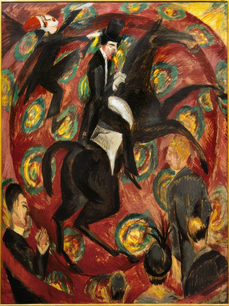 sirk binicisi by Ernst Ludwig Kirchner