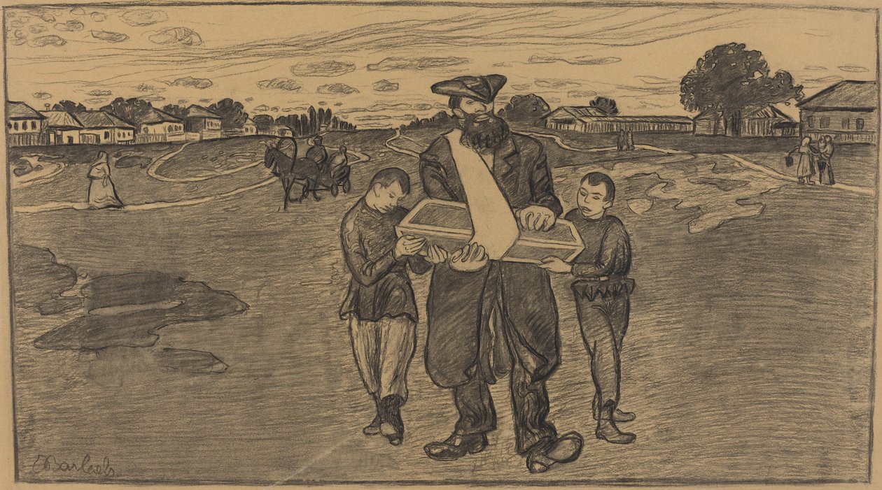 Rusya'da Çocuğun Cenazesi, 19061907. by Ernst Barlach