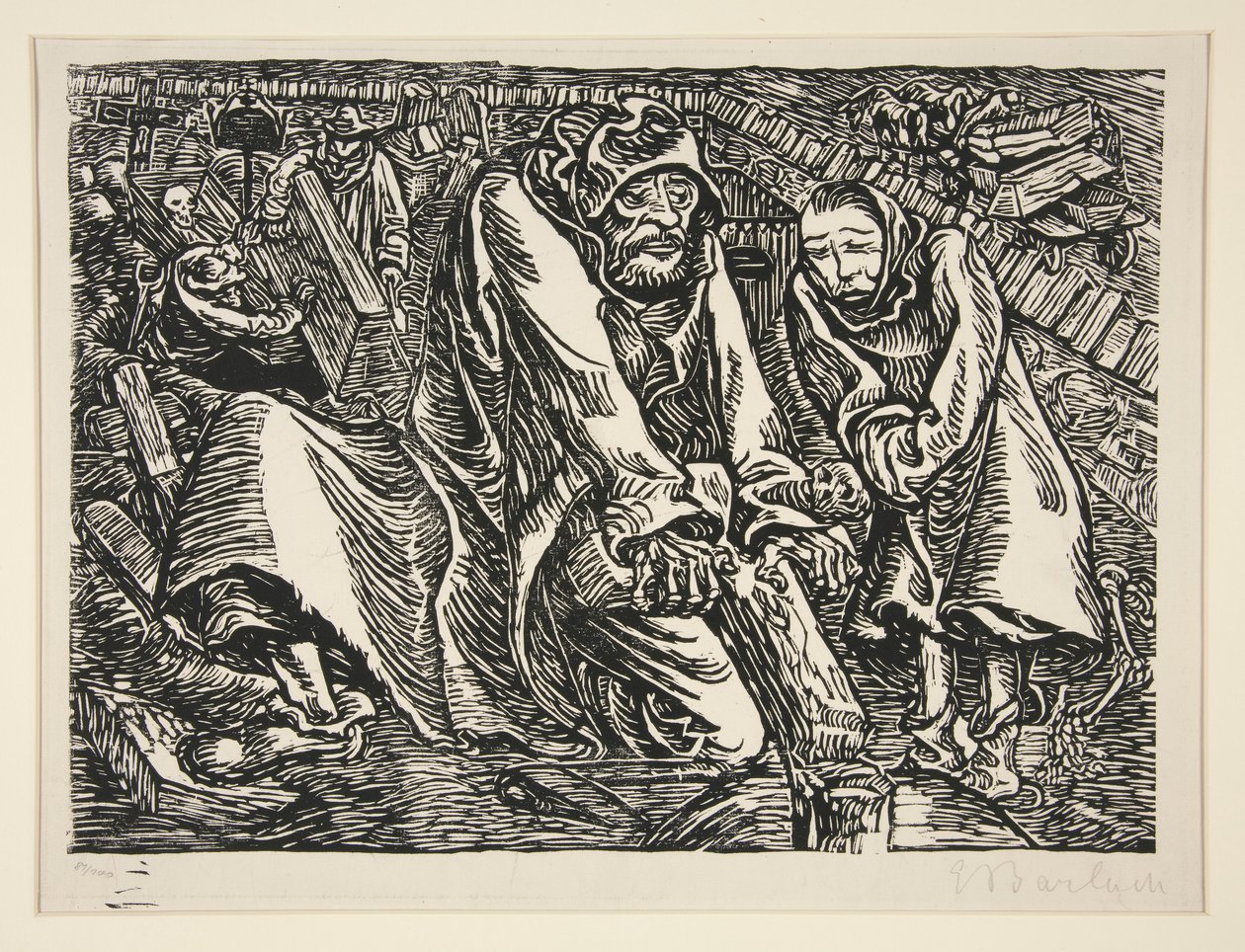Haç ve Mezar Soyguncuları by Ernst Barlach