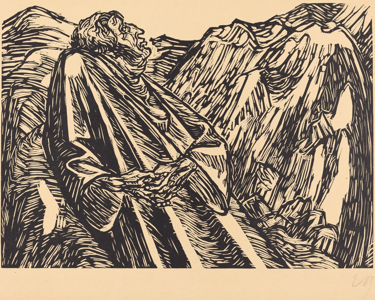 Kayalıklar, 1920. by Ernst Barlach