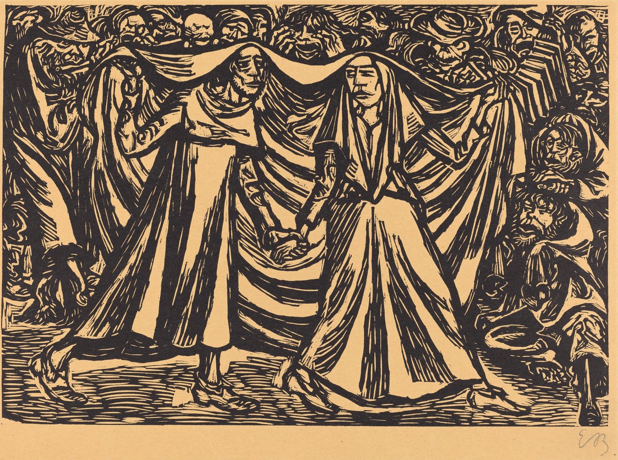 Ölümün Dansı II, 1921. by Ernst Barlach