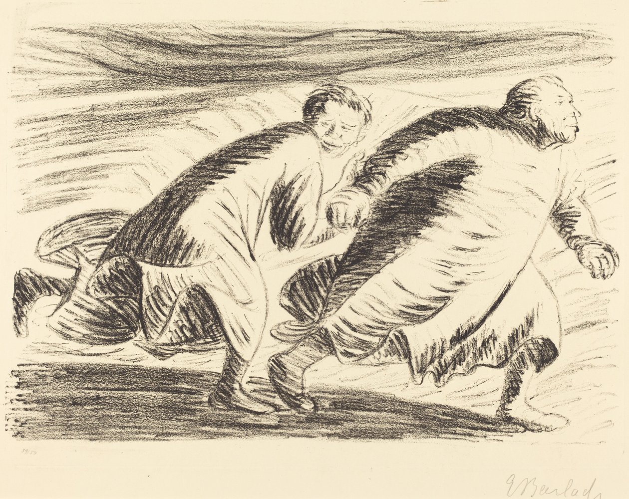 kaçaklar by Ernst Barlach